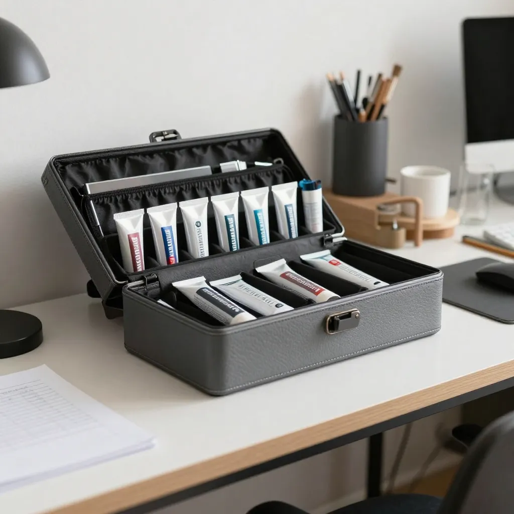 Multiple storage tubes in various sizes