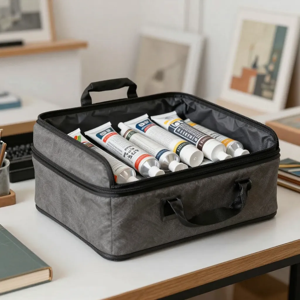 Outdoor sketching with portable storage tube