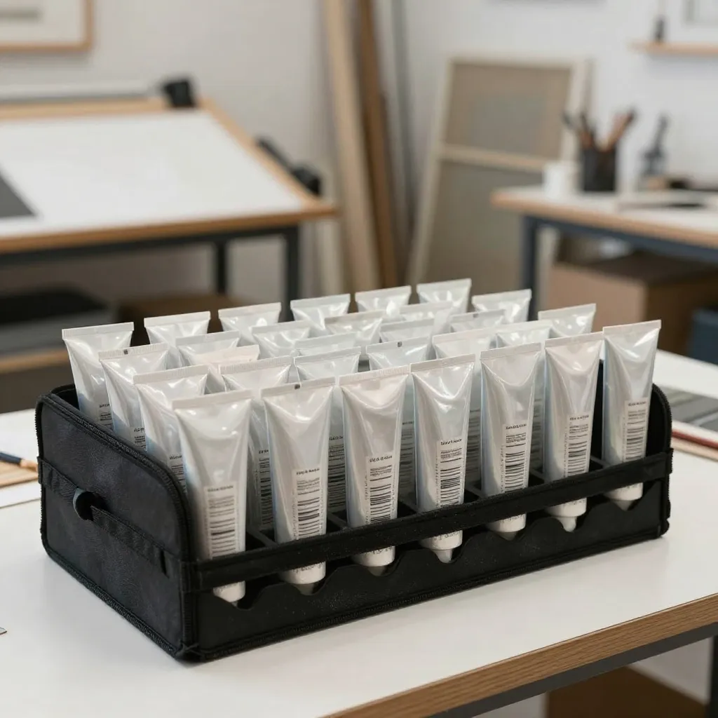 Standard storage tube with secure cap